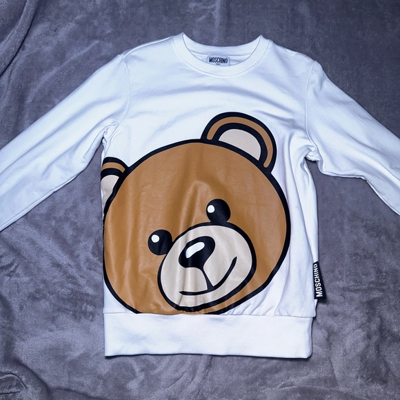 Moschino kids teddy bear sweat shirt .Worn once  great condition .